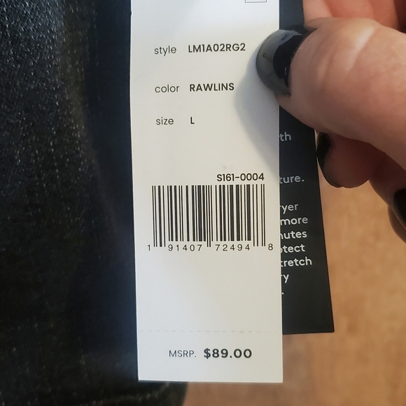 Liverpool BLACKl Denim Vest. NWT LARGE. Denim Vest - Picture 5 of 10